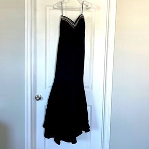 NWT Black mermaid prom dress